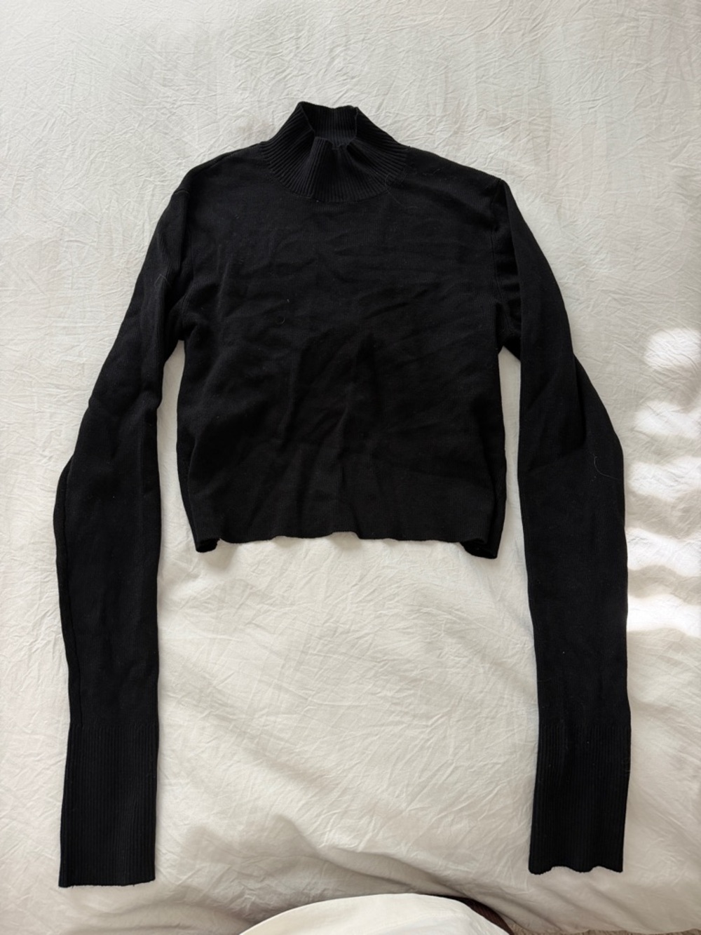 Garage Open Back Mock Neck Sweater